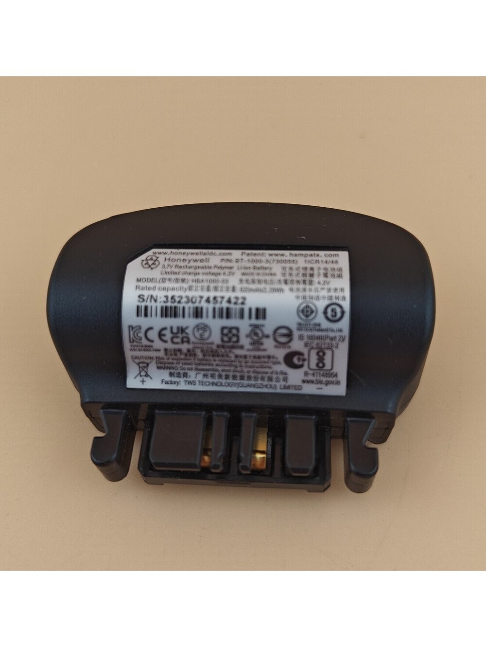 Rechargeable Battery for Honeywell Vocollect SRX2 BT-1000-3 HBA1000-03